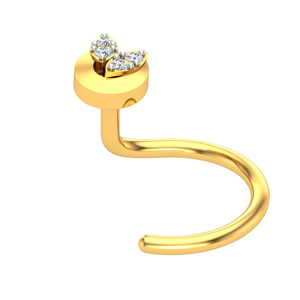 Radiant Starburst Diamond Nose Pin