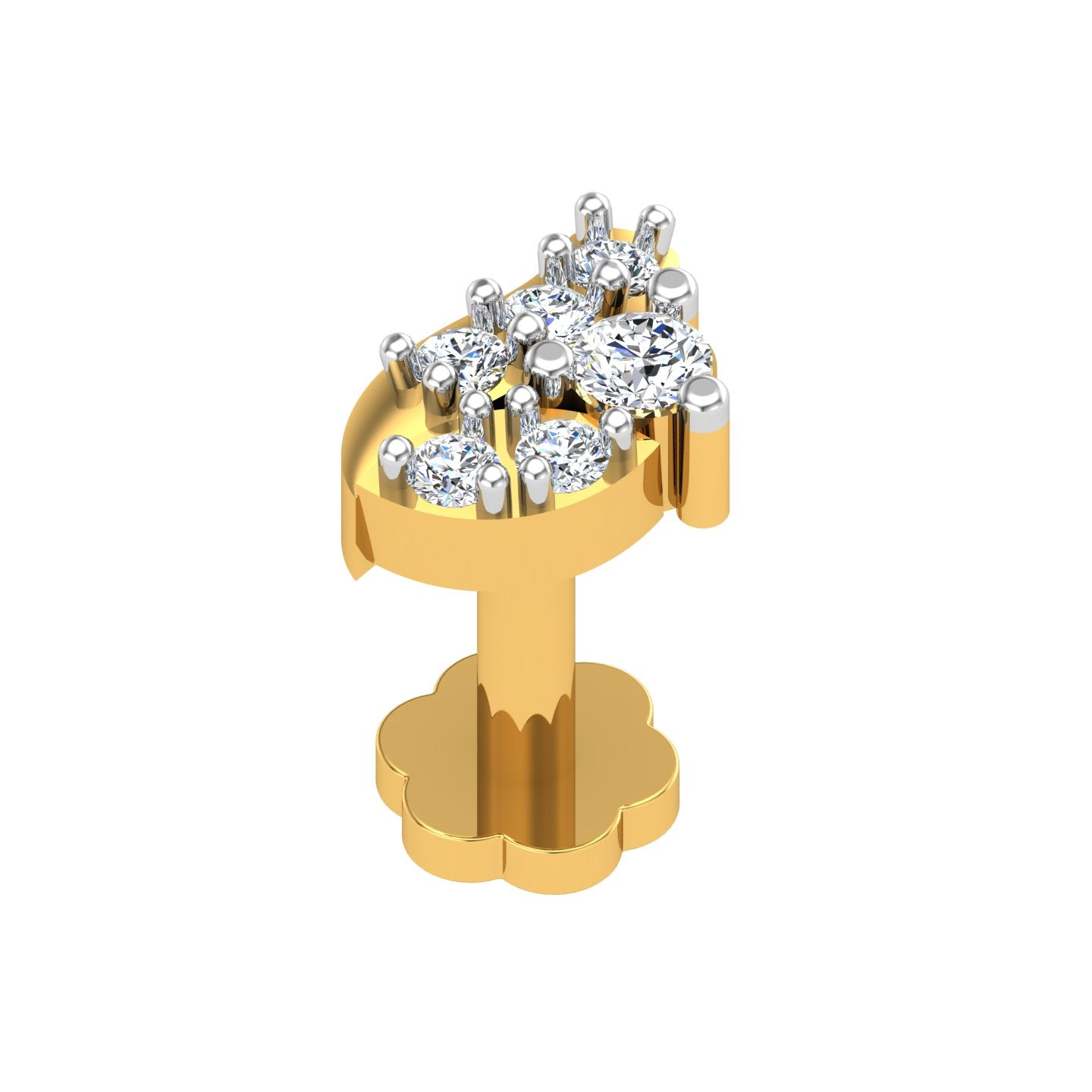 Twilight Vine Diamond Nose Pin