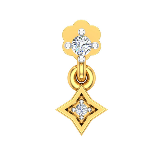 Celestia Drop Diamond Nose Pin