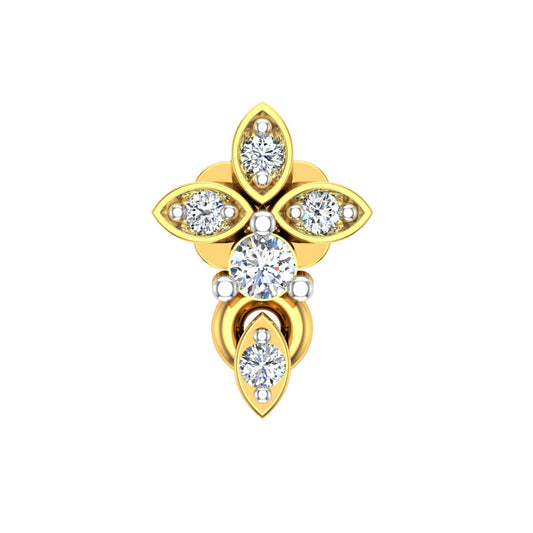 Royal Fleur Diamond Nose Pin