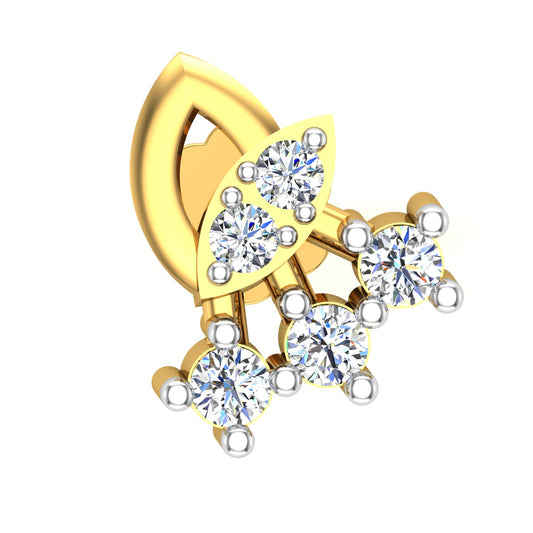 Trinity Cascade Diamond Nose Pin