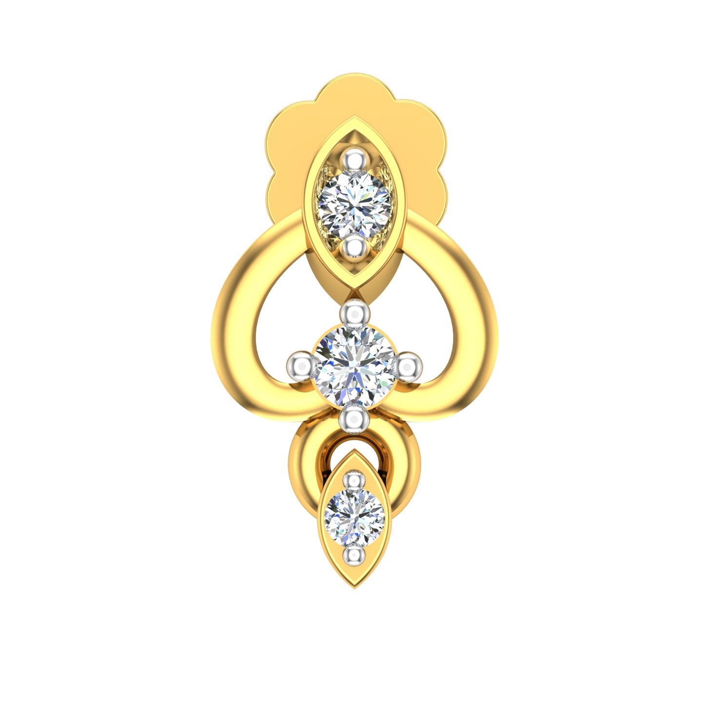 Royal Loop Diamond Nose Pin