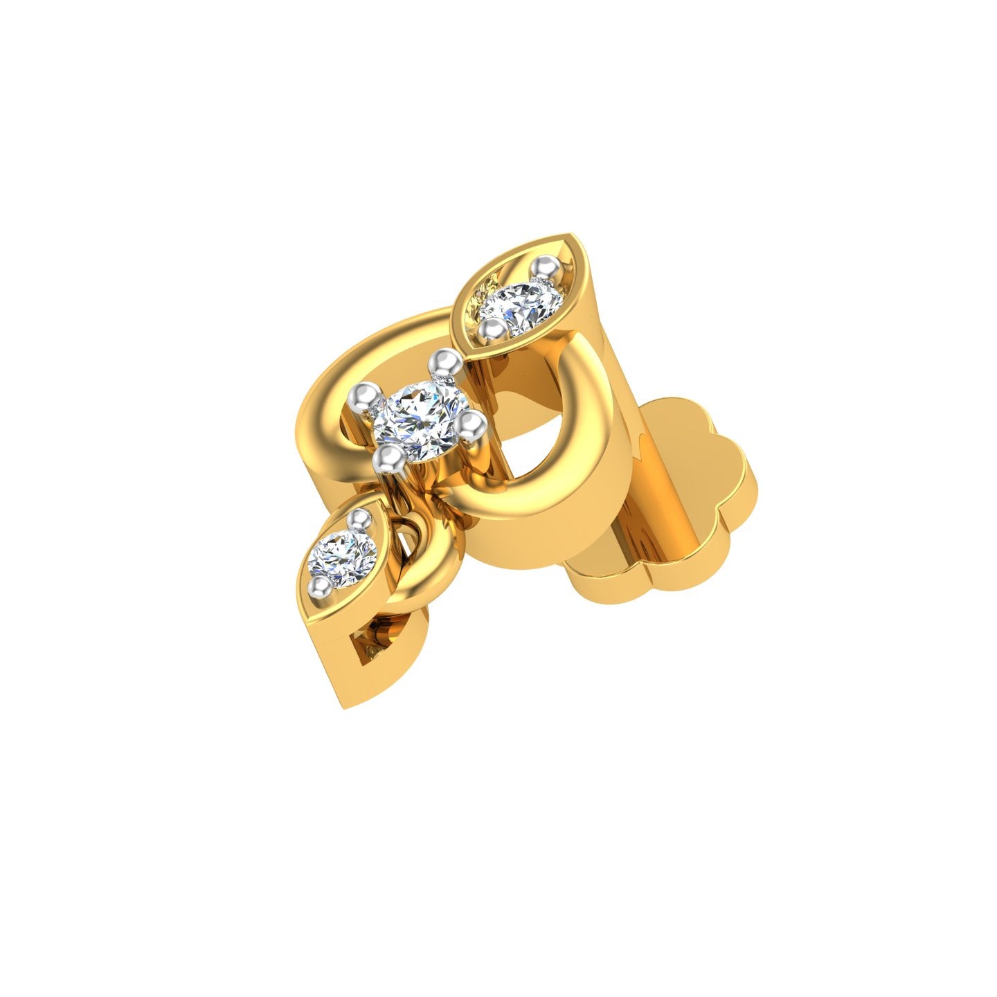 Royal Loop Diamond Nose Pin