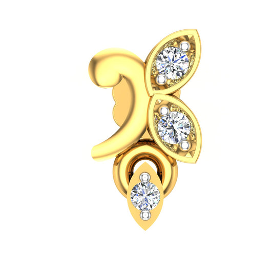 Royal Fleur Diamond Nose Pin