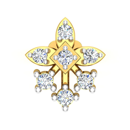 Swan Grace Diamond Nose Pin