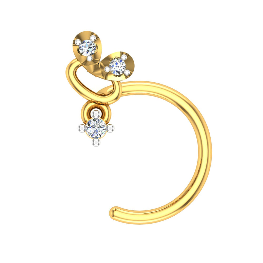 Twinkle Loop Diamond Nose Ring