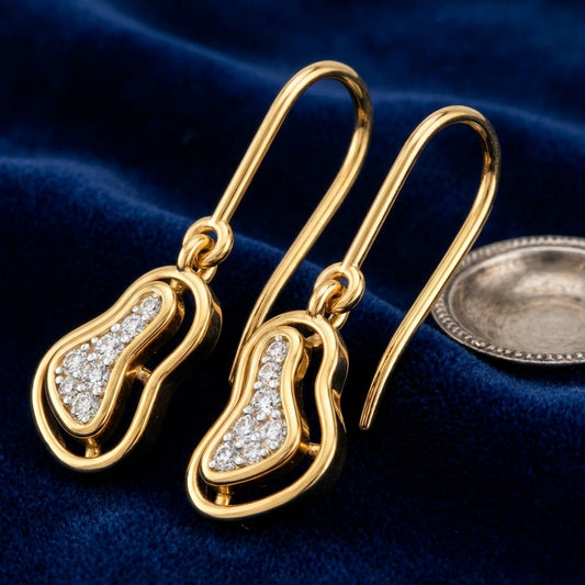 Abstract Swirl Diamond Drops