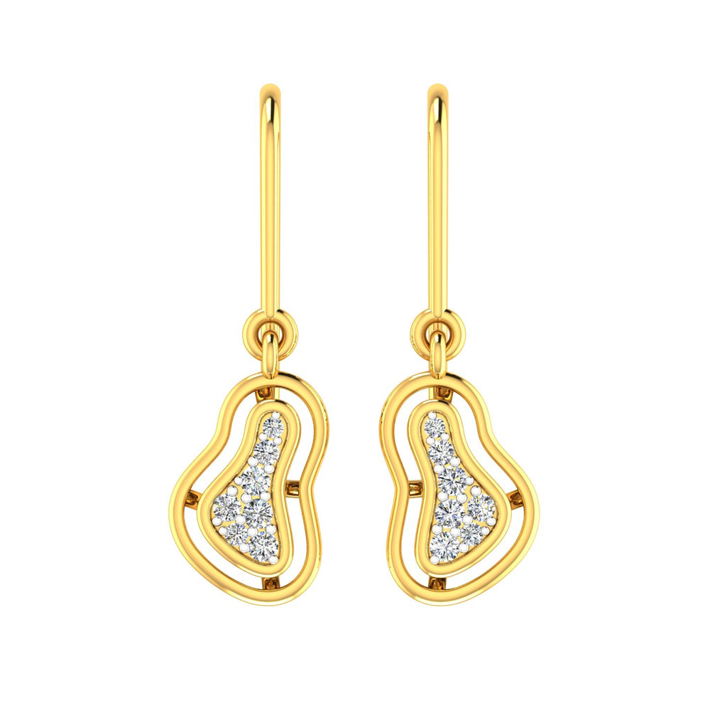 Abstract Swirl Diamond Hanging Drops