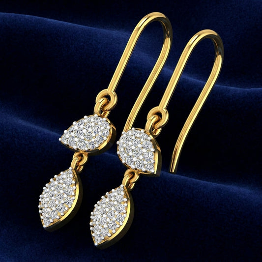 Dual-Element Dangle Earrings