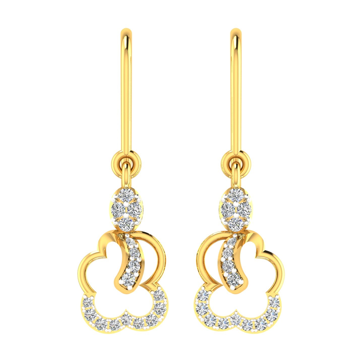 Floral Open-Loop Drop Hanging