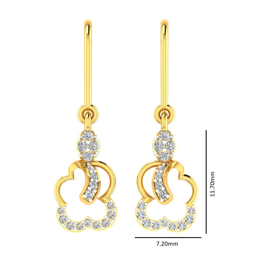 Floral Open-Loop Drop Hanging