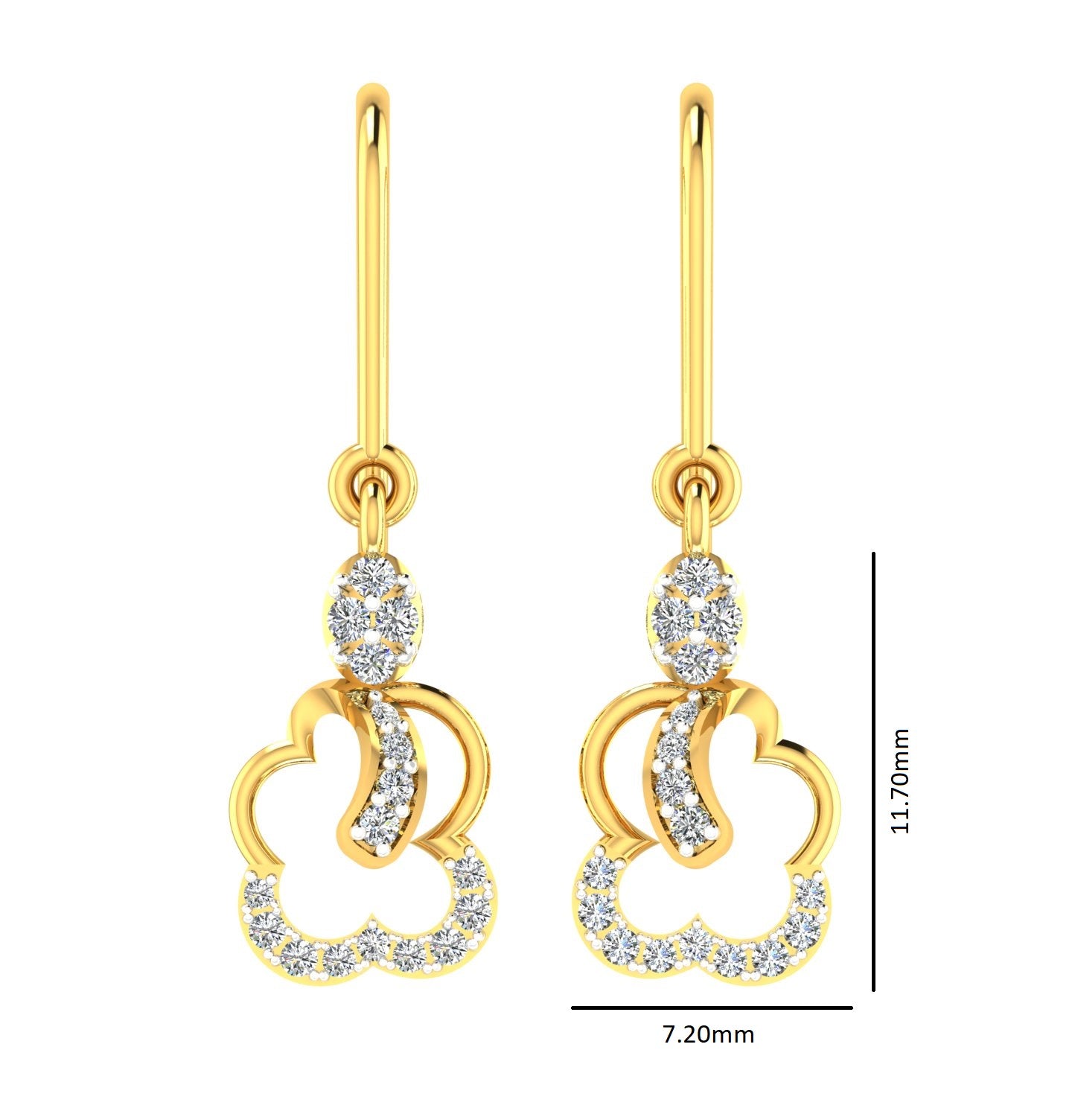 Floral Open-Loop Drop Hanging