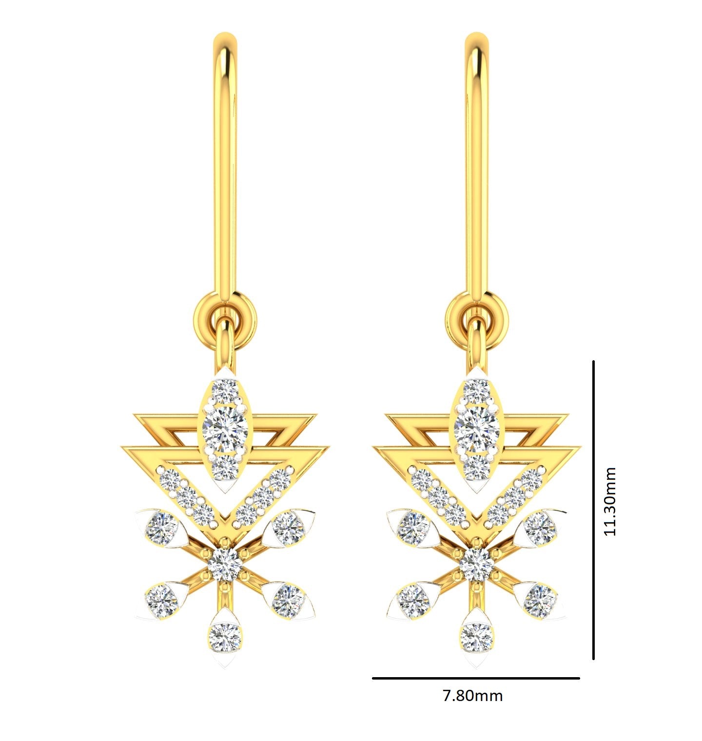 Geometric Tribal Drop Hanging Tops