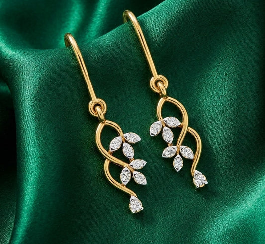Trio Poire Diamond Drop Earrings