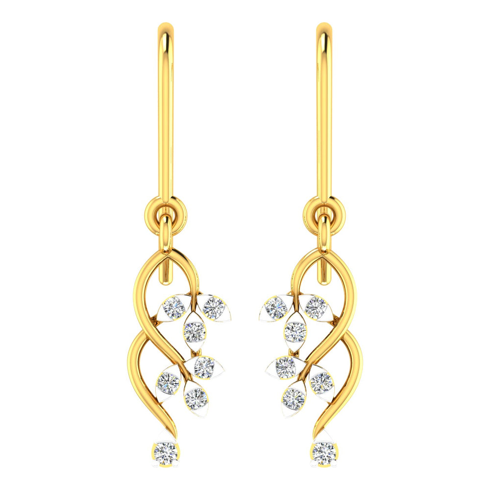 Trio Poire Diamond Hanging Drops