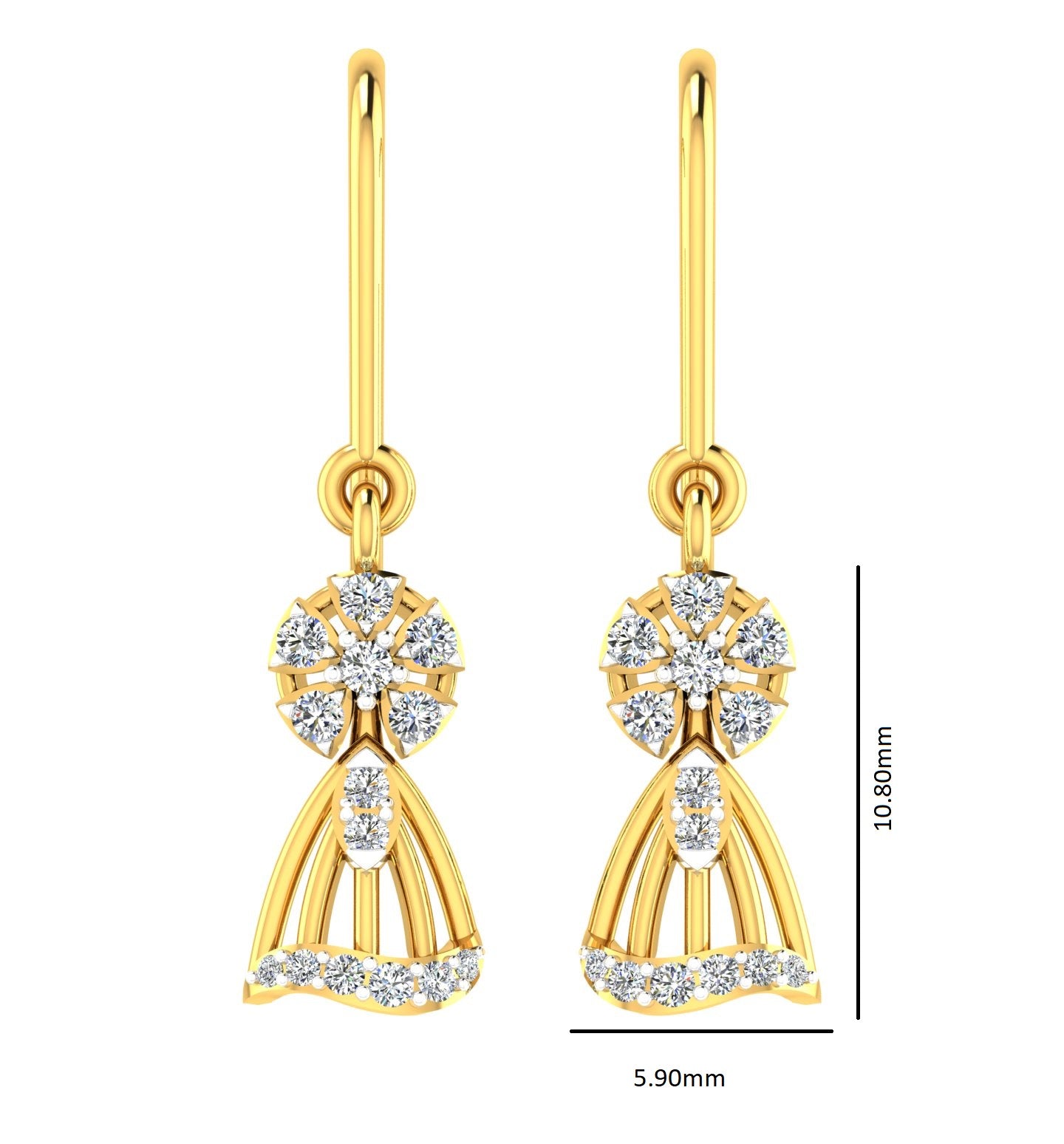 Drop or Dangler Hanging Earrings