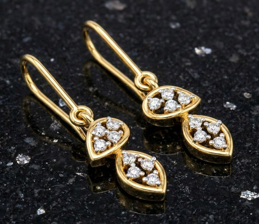 Elegant Diamond Drop Earrings