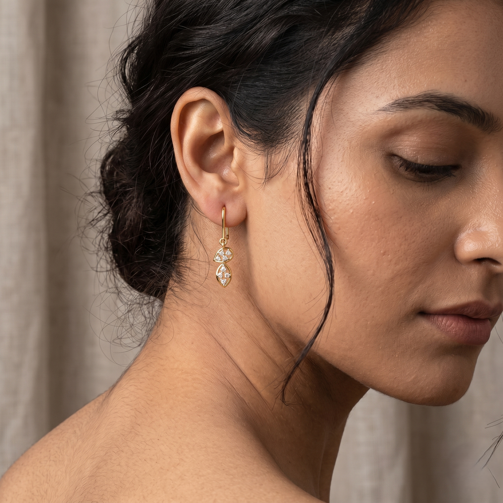 Elegant Diamond Hanging Drop