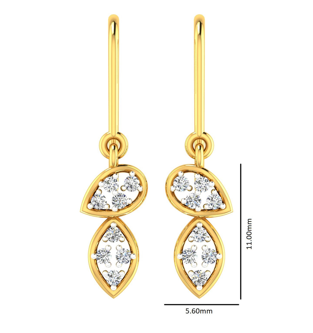 Elegant Diamond Hanging Drop
