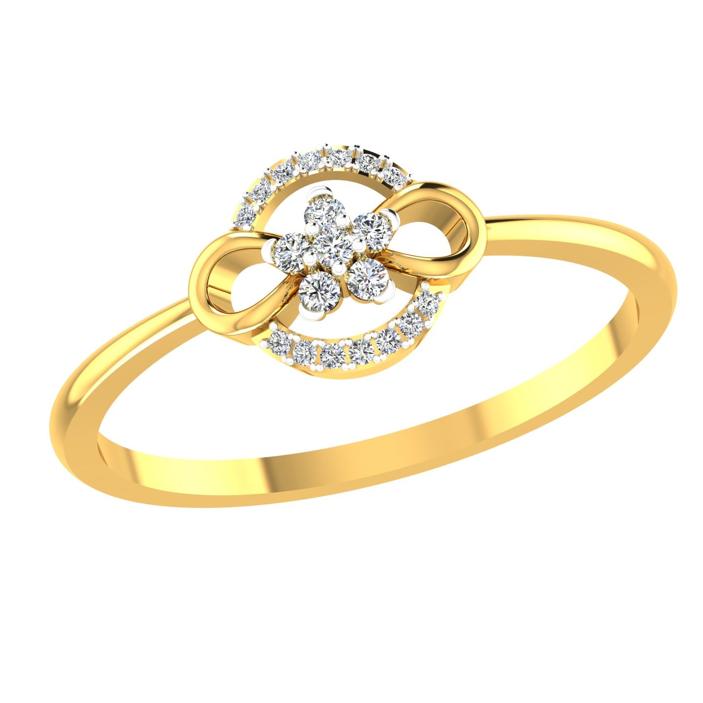 Infinity Bloom Diamond Ring