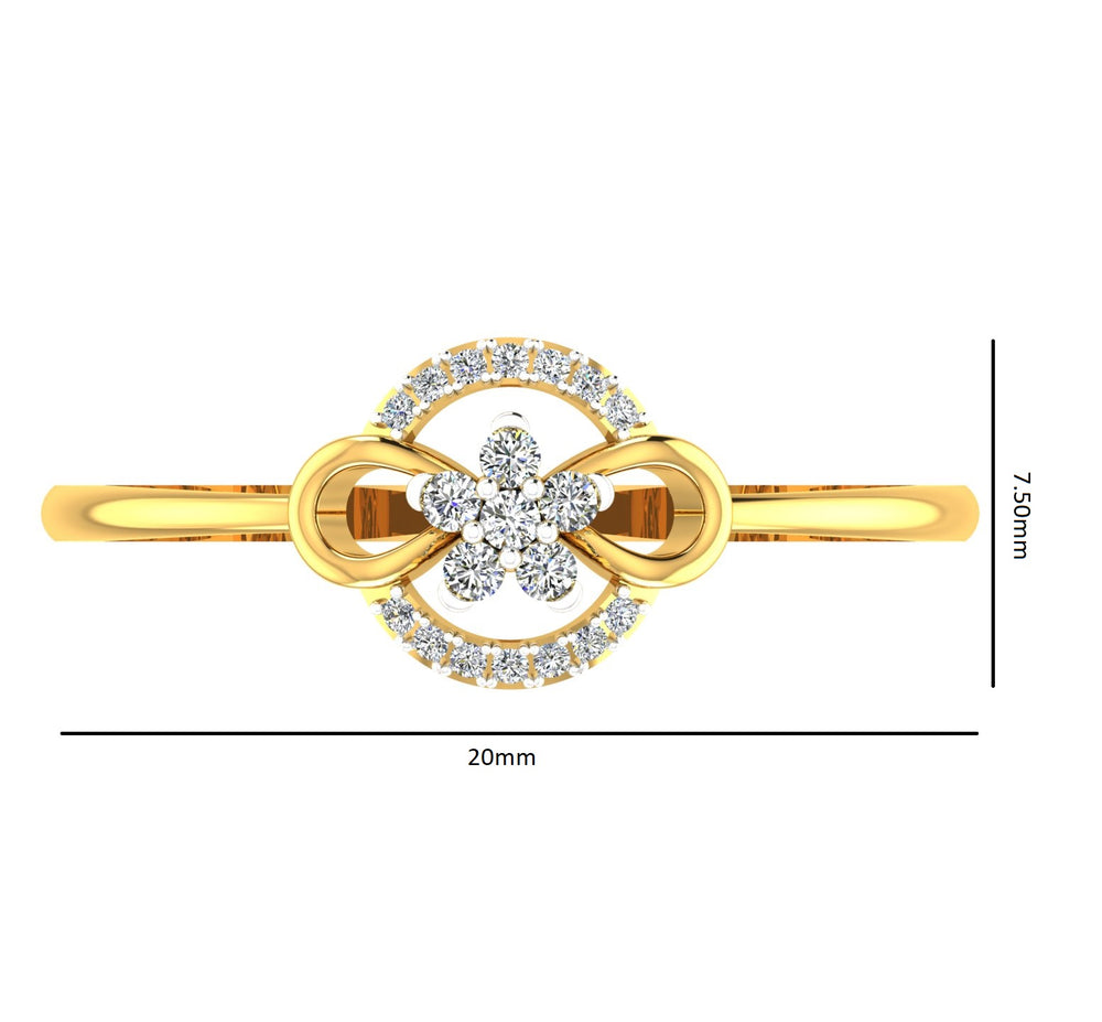 Infinity Bloom Diamond Ring
