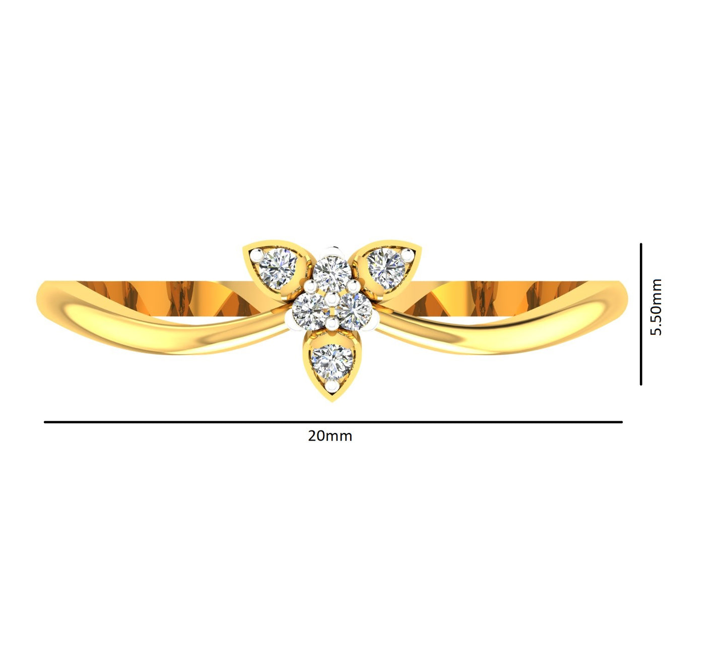 Flora Shine Gold Ring