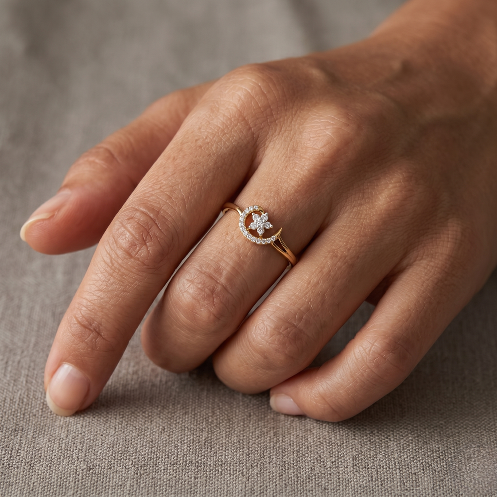 Luna Bloom Diamond Ring