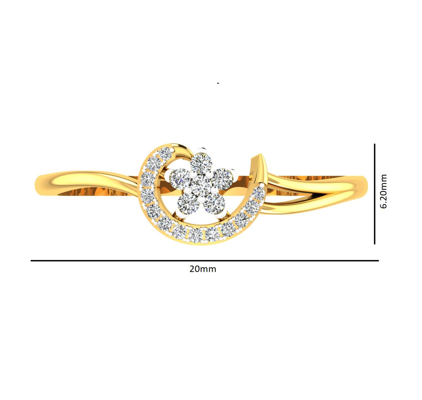 Luna Bloom Diamond Ring