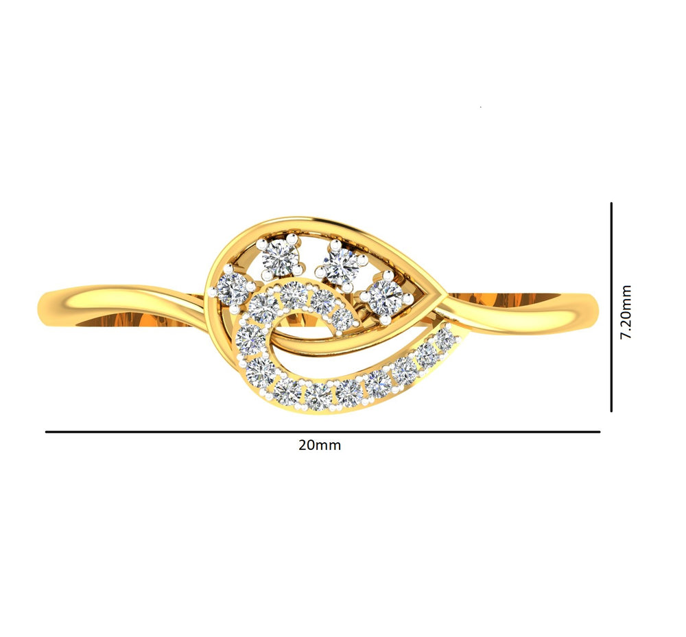 Royal Paisley Diamond Ring