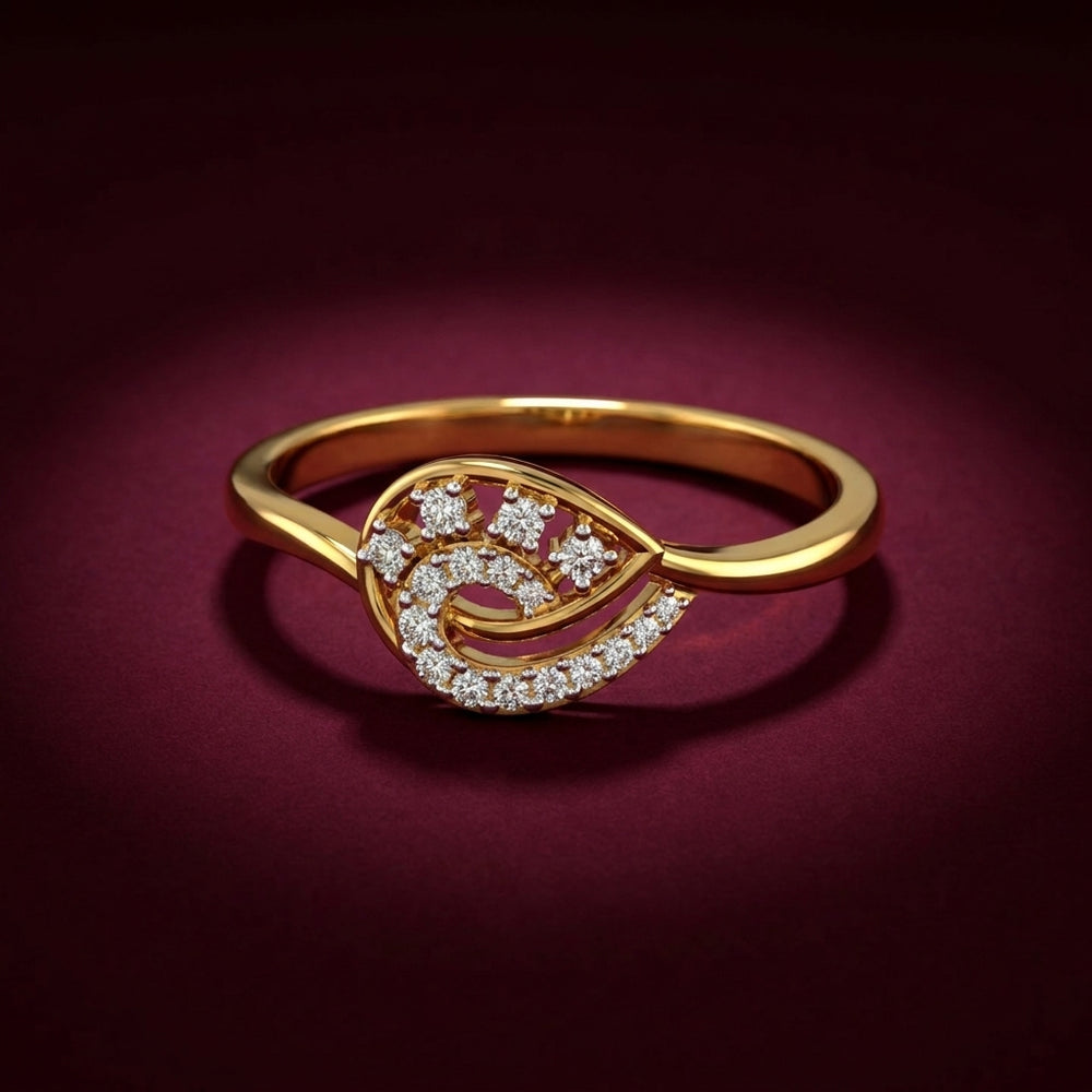 Royal Paisley Diamond Ring