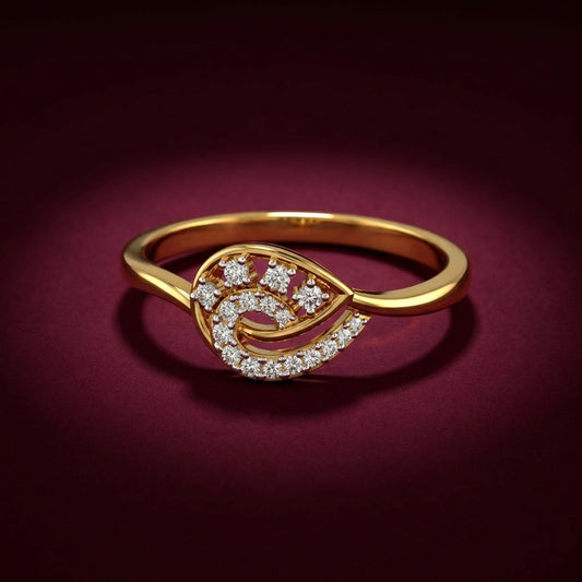 Royal Paisley Diamond Ring