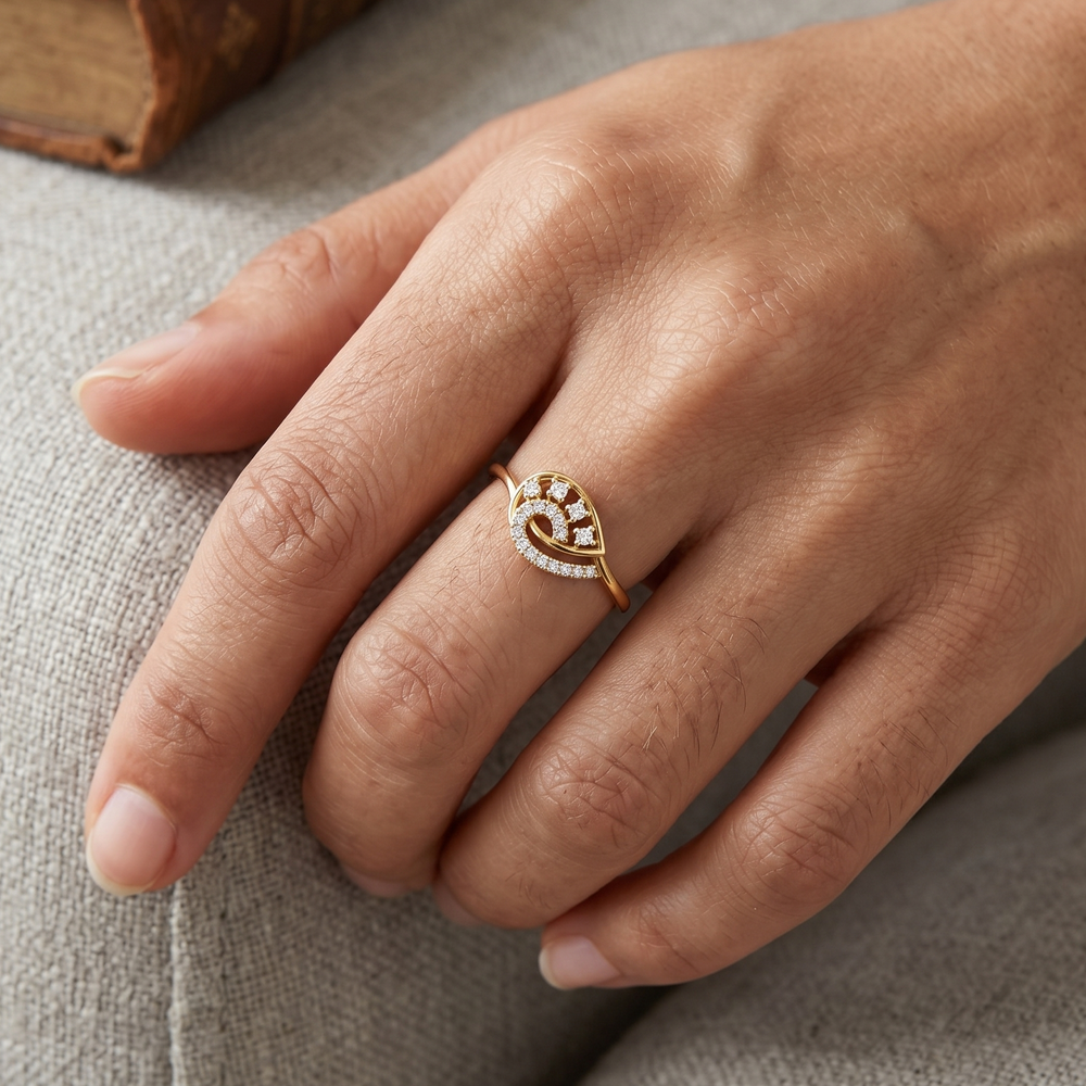 Royal Paisley Diamond Ring