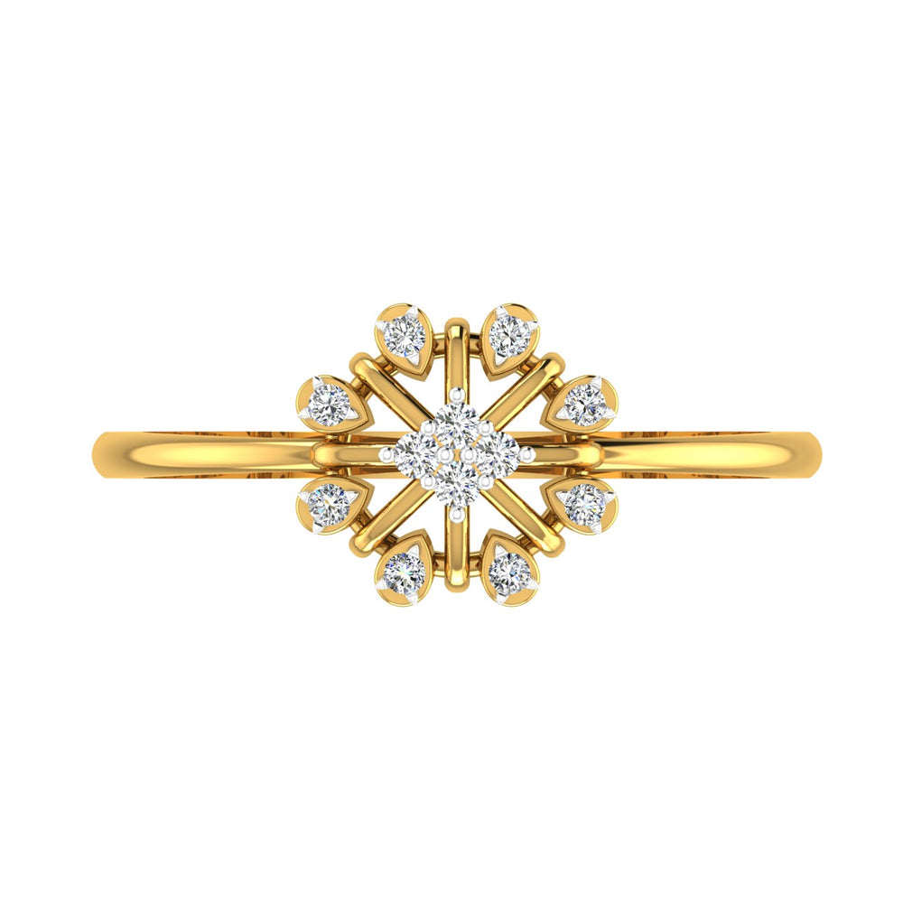 Sunburst Diamond Ring