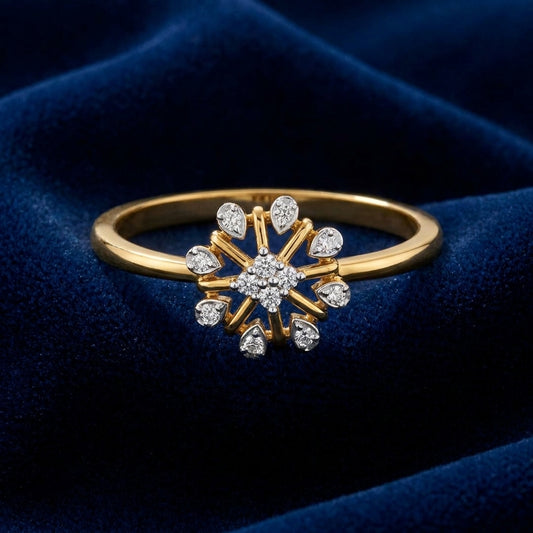 Sunburst Diamond Ring