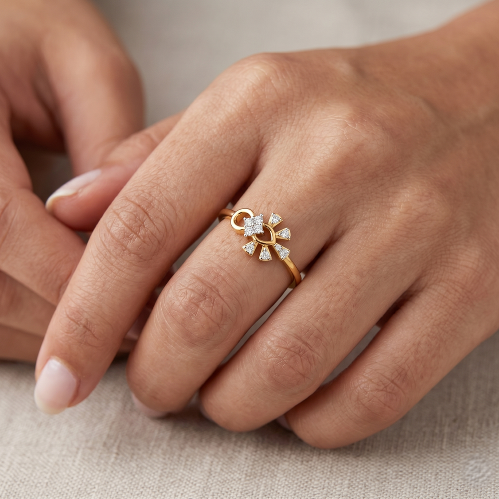 Golden Firework Ring