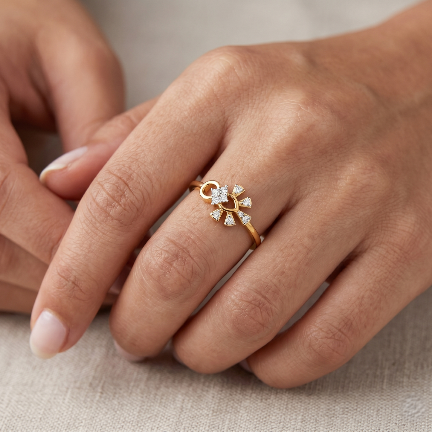 Golden Firework Ring