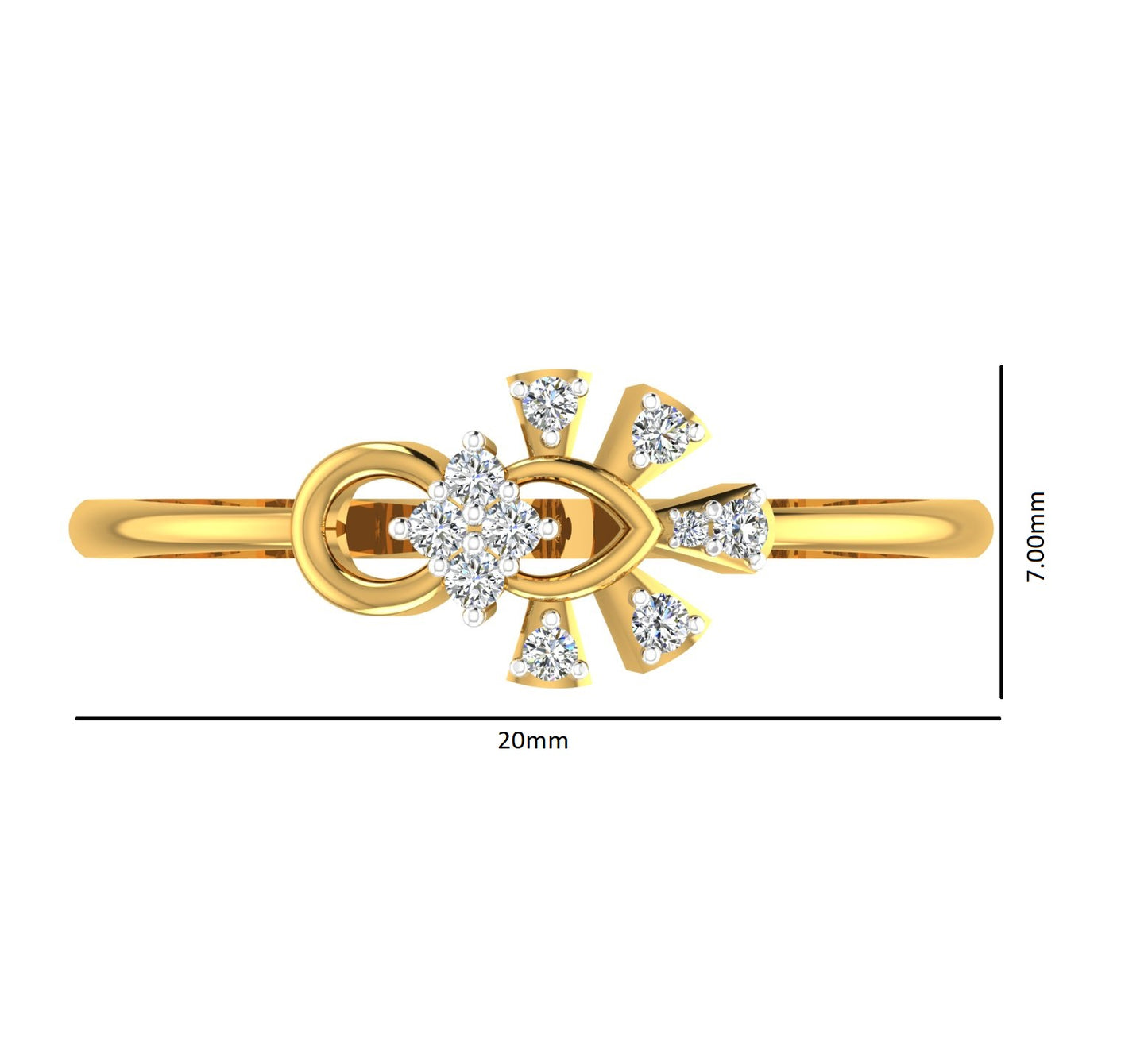 Golden Firework Ring