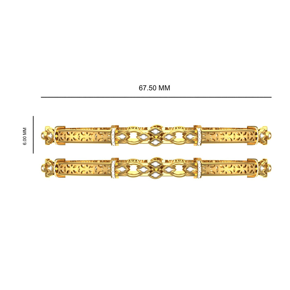 Twilight Vine Diamond Bangles