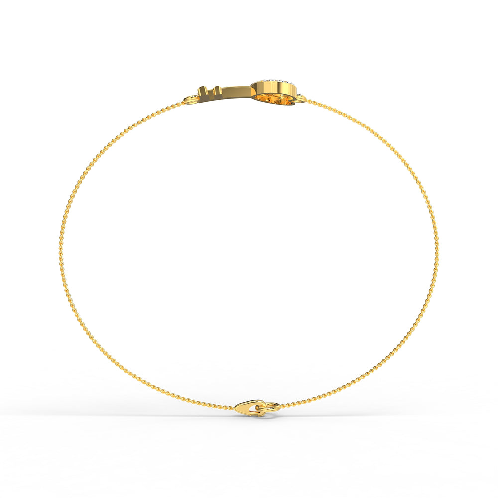 Key to My Heart Diamond Bracelet