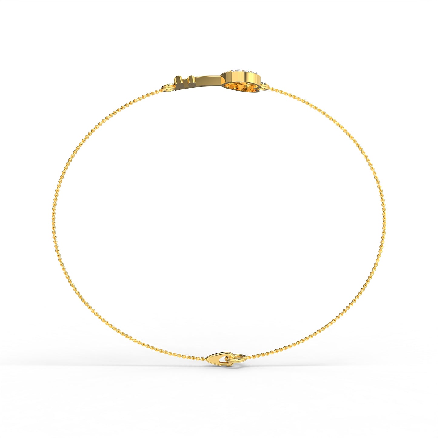 Key to My Heart Diamond Bracelet