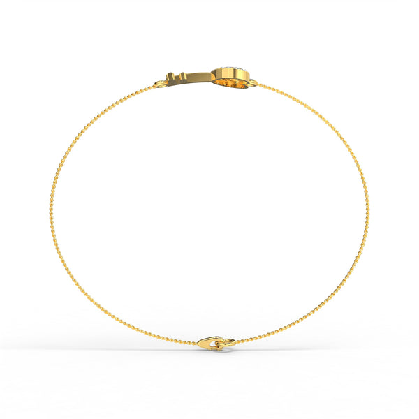 Key to My Heart Diamond Bracelet hover image