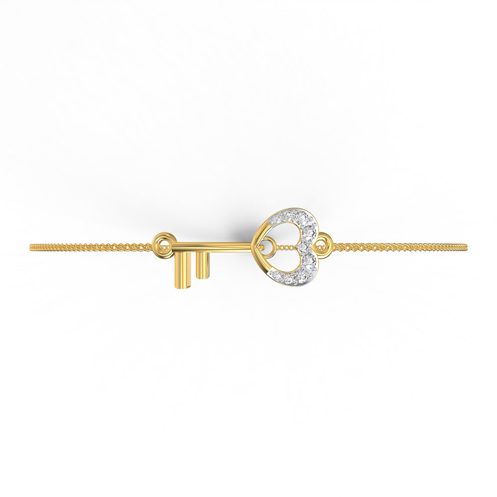 Key to My Heart Diamond Bracelet