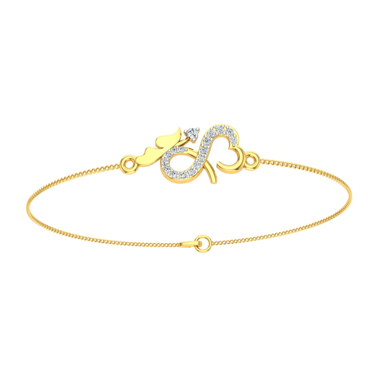 Infinity Heart Diamond Bracelet