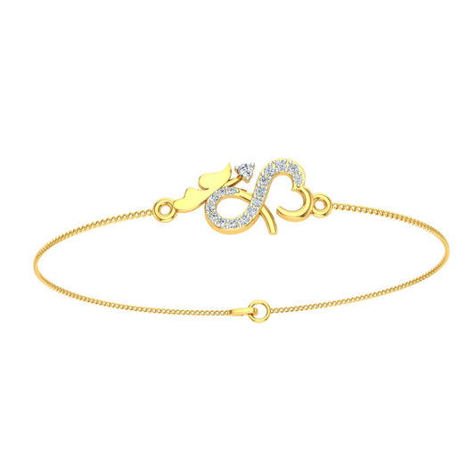Infinity Heart Diamond Bracelet