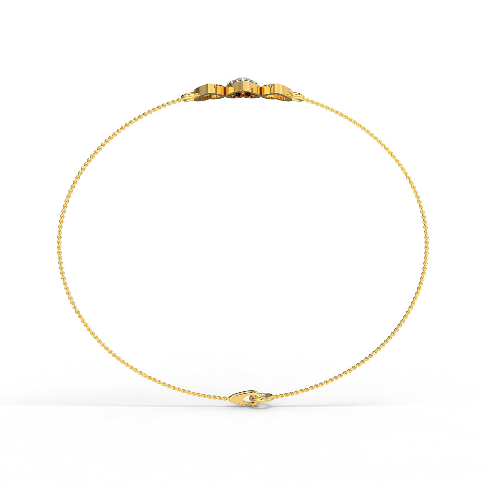 Twin Hearts Diamond Bracelet