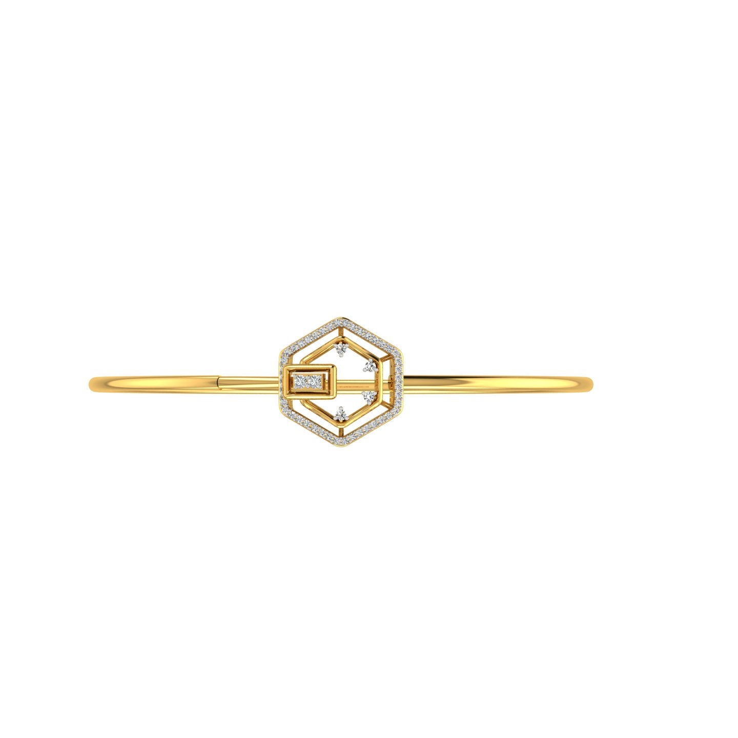 Twin Hearts Diamond Bracelet