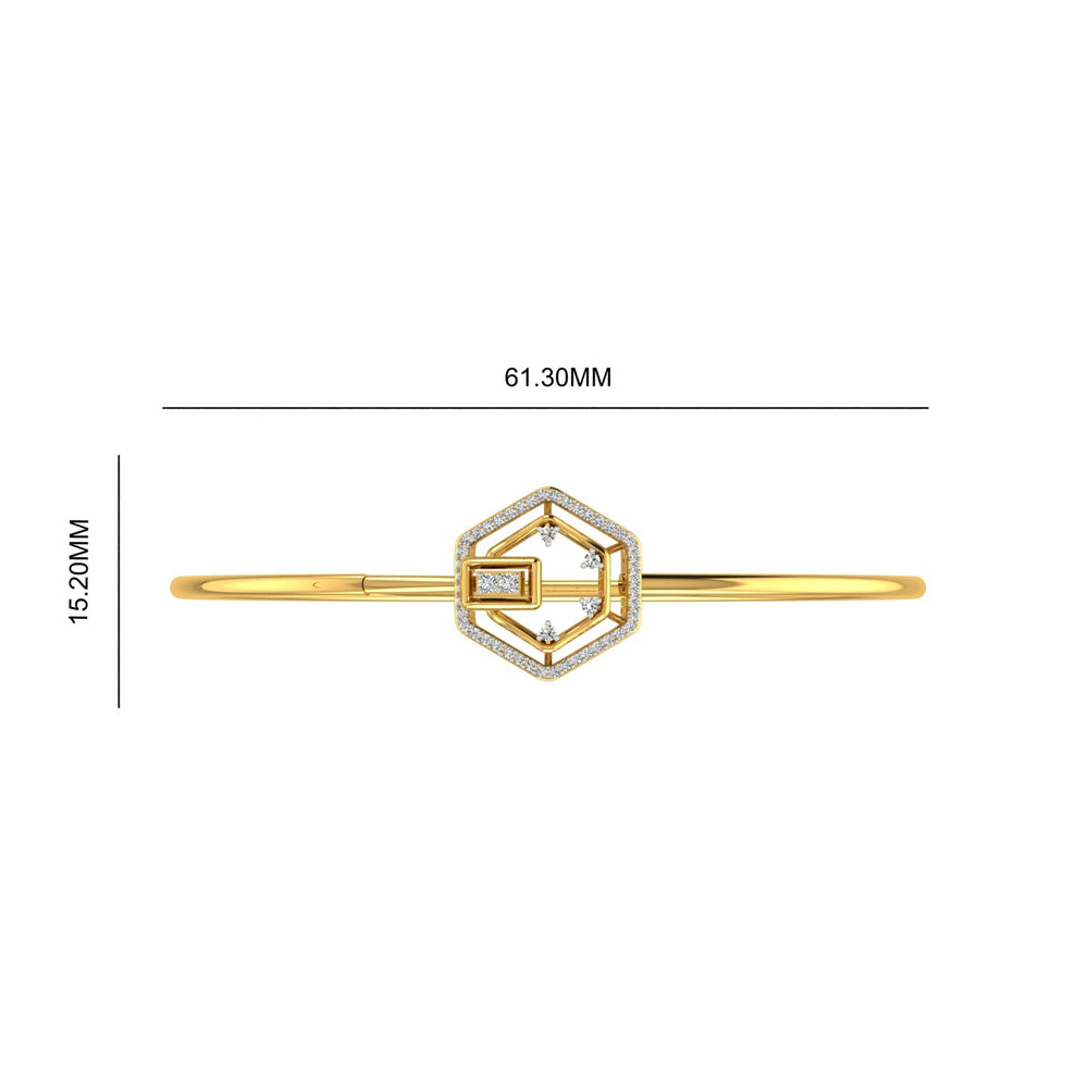 Twin Hearts Diamond Bracelet