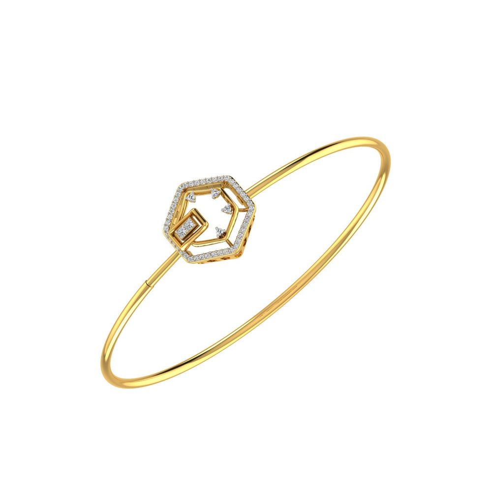 Twin Hearts Diamond Bracelet