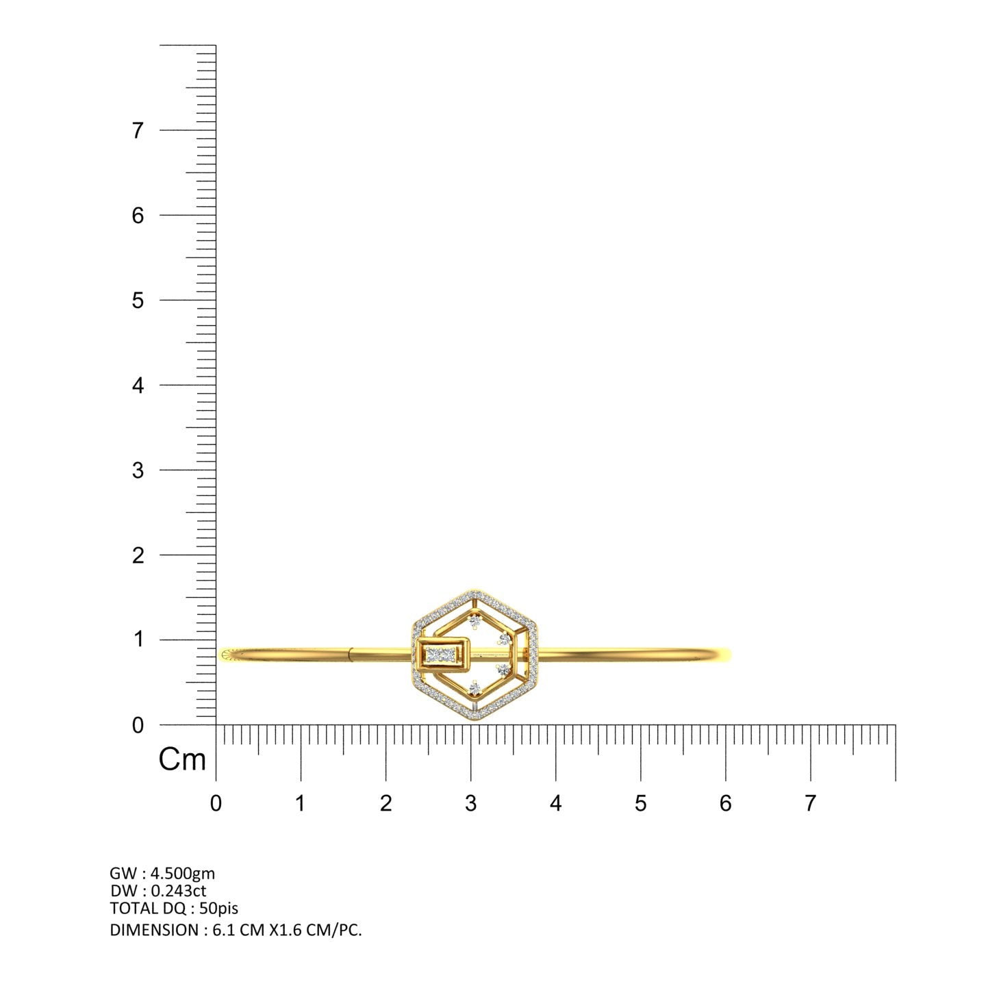 Twin Hearts Diamond Bracelet