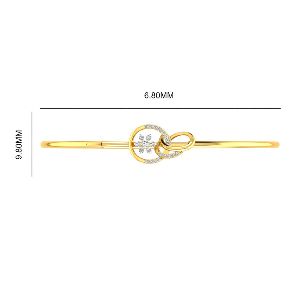 Twin Hearts Diamond Bracelet